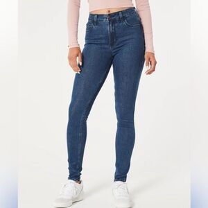 Hollister High-Rise Dark Wash Supper Skinny Jeans